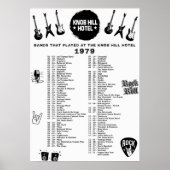 Banden die speelden in het Knob Hill Hotel 1979 Poster (Voorkant)