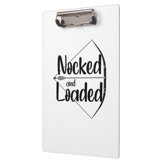 Banden en laden van boogschieten klembord (Links)