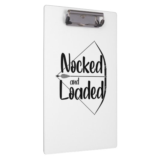 Banden en laden van boogschieten klembord (Rechts)