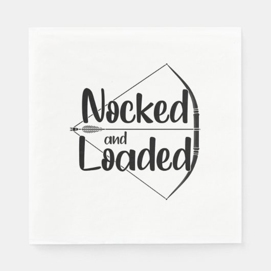 Banden en laden van boogschieten servet (Voorkant)