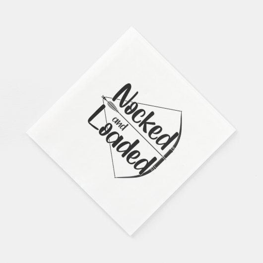 Banden en laden van boogschieten servet (Hoek)