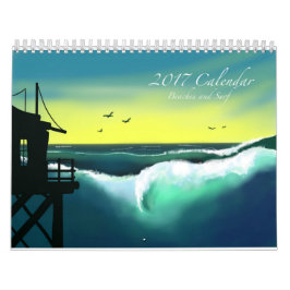 Banden en Surf 2017 Art Calendar Kalender