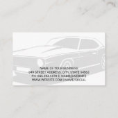 Banden- en wielservice | Auto Tech Visitekaartje (Achterkant)