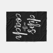 Banden op de coach fleece deken (Voorkant (Horizontaal))