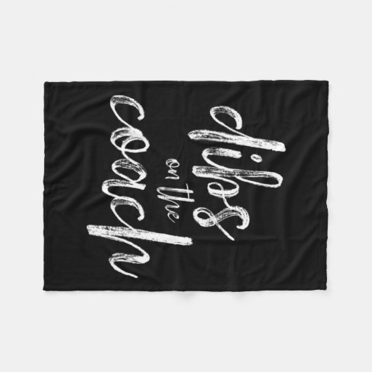 Banden op de coach fleece deken (Voorkant (Horizontaal))