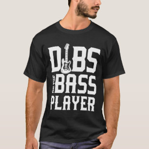 Banden op de gitaarband van de bas t-shirt
