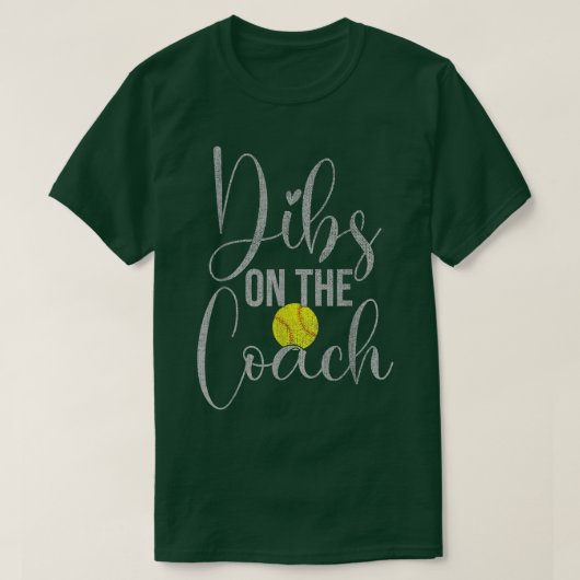 Banden op het T-shirt van de coach Softball voor c (Design voorkant)