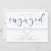 Banden samen Heart Engagement Party Kaart (Voorkant)