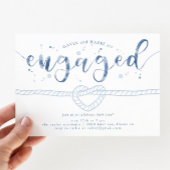 Banden samen Heart Engagement Party Kaart