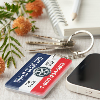Banden Service en Verkoop Bedrijfsauto magneet Sleutelhanger