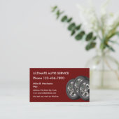 Banden Thema Automotive BusinessCards Visitekaartje (Staand voorkant)