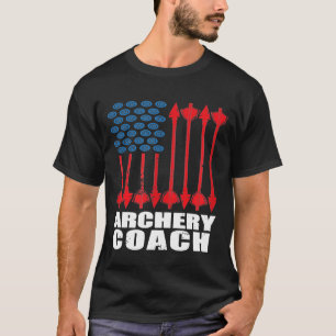 Banden van archery Coach Us Flagers Player Team In T-shirt