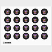 Banden van Boynton Beach Florida Ronde Sticker (Vel)