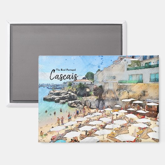 Banden van Cascais, Briefkaart Portugal Magneet (Voorkant / Achterkant)