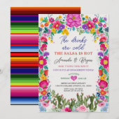 Banden van de knoop Mexicaanse Floral Verloving Fi Kaart (Voorkant / Achterkant)