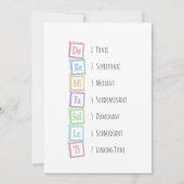 Banden van de Scale Solfeggio Musical Baby Blocks Kaart (Voorkant)