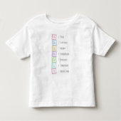 Banden van de Scale Solfeggio Musical Baby Blocks Kinder Shirts (Voorkant)