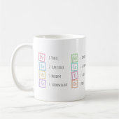 Banden van de Scale Solfeggio Musical Baby Blocks Koffiemok (Links)