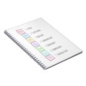 Banden van de Scale Solfeggio Musical Baby Blocks Notitieboek (Rechterzijde)