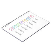 Banden van de Scale Solfeggio Musical Baby Blocks Notitieboek (Linkerzijde)