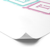 Banden van de Scale Solfeggio Musical Baby Blocks Poster (Hoek)