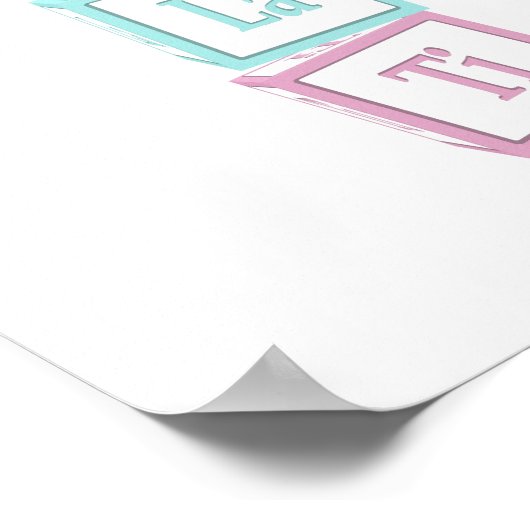 Banden van de Scale Solfeggio Musical Baby Blocks Poster (Hoek)