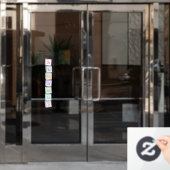 Banden van de Scale Solfeggio Musical Baby Blocks Raamsticker (Kantoordeur)