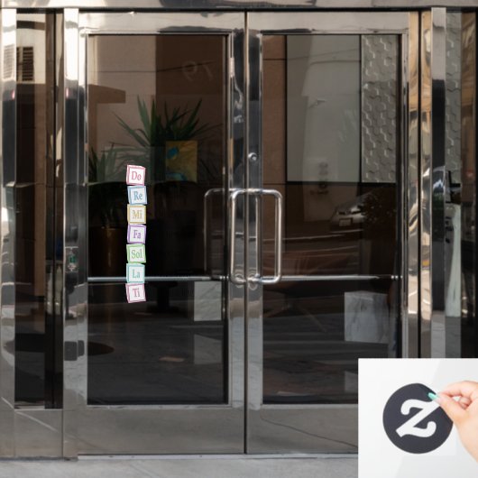 Banden van de Scale Solfeggio Musical Baby Blocks Raamsticker (Kantoordeur)