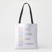 Banden van de Scale Solfeggio Musical Baby Blocks Tote Bag (Voorkant)