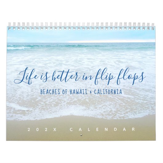 Banden van Hawaii, Californië "Leven in Teenslippe Kalender (Hoes)
