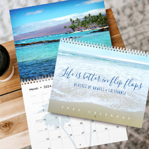 Banden van Hawaii, Californië "Leven in Teenslippe Kalender