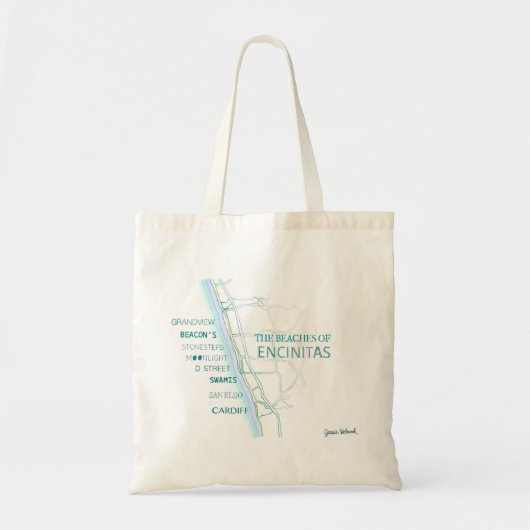 Banden van het ontwerp van Encinitas Tote Bag (Voorkant)
