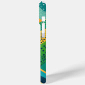 Banden van levendige kleur met stippen Case-Mate iPhone case (Achterkant / Links)