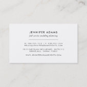 Banden voor bruiloft | Modern Wedding Planner Visitekaartje (Achterkant)