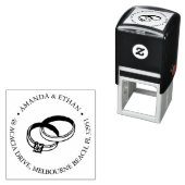 Banden voor bruiloft | Retouradres Zelfinktende Stempel (In situ)