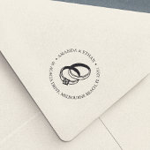 Banden voor bruiloft | Retouradres Zelfinktende Stempel