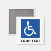 Bandenbord voor gehandicapte logo in een rolstoel magneet (Voorkant / Achterkant)