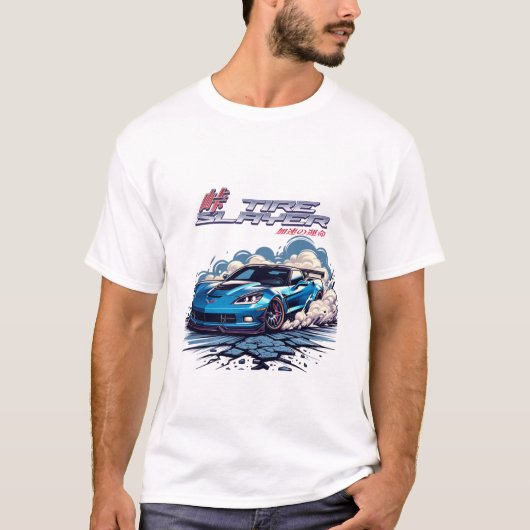 Bandendoder – JDM Drift Car Streetwear T-shirt (Voorkant)