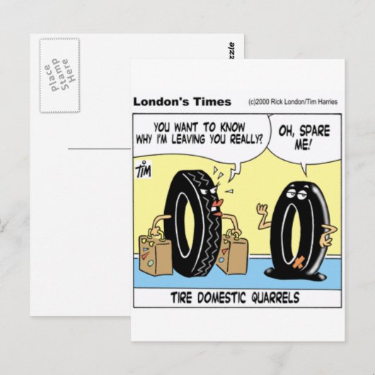 Bandenhuiskwesties Funny Gifts T - shirts Collecti Briefkaart (Voorkant / Achterkant)