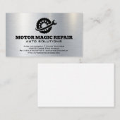 Bandenmoersleutel Logo | autoreparatiewerkplaats Visitekaartje (Voorkant / Achterkant)