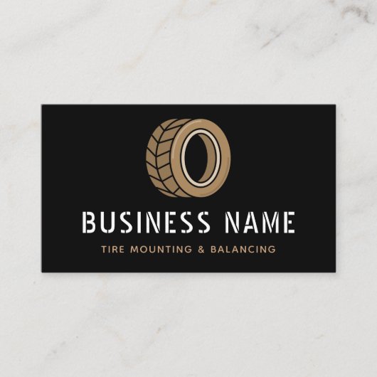 Bandenmontage & Balancing Auto Automotive Service Visitekaartje (Voorkant)