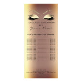 Bandenprijslijst Lash Extension Sepia Gold More Reclamekaart (Voorkant)