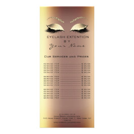 Bandenprijslijst Lash Extension Sepia Gold More Reclamekaart