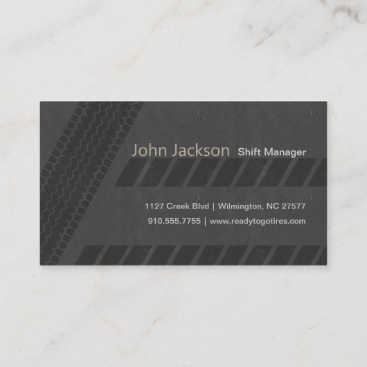 Bandenprint Visitekaartje (Achterkant)