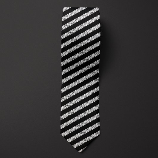 Bandenprofiel van Black Mechanic Gestreept Stropdas
