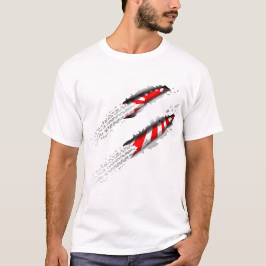Bandenrekken (lichtgekleurde kleding) t-shirt (Voorkant)