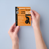 Bandenreparatie Man ontwerp, Tyre/Tyre Specialist  Flyer (Hand)