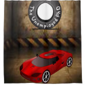 Bandenrokken Douchegordijn (Voorkant)