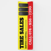 Bandenservice Verkoop Aangepaste Banner (Verticaal)