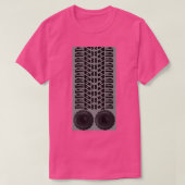 Bandensporen en enkele grote banden t-shirt (Design voorkant)